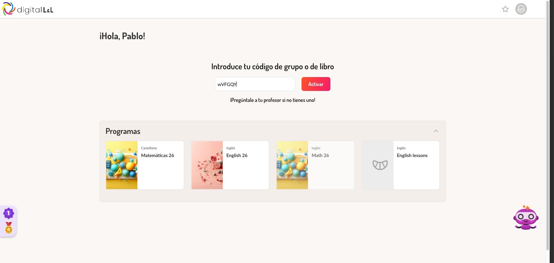 Introducir código
