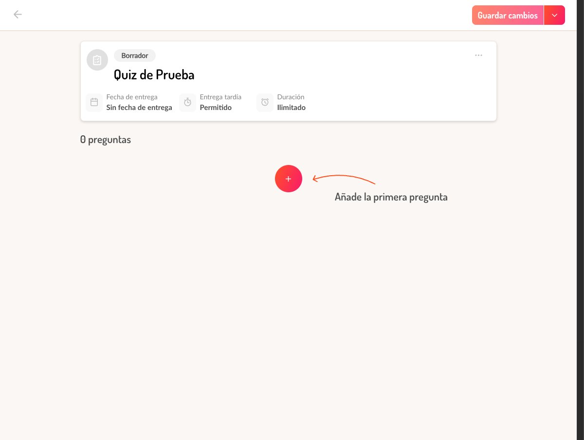 Quiz creado sin preguntas
