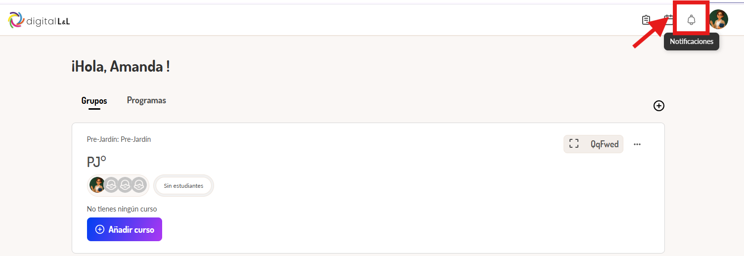 Pantallazo de notificaciones