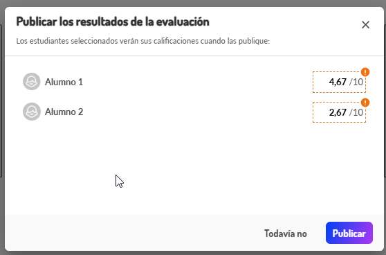 Confirmación global